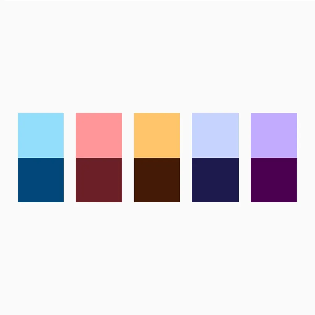 Garbage Trail — colour palette