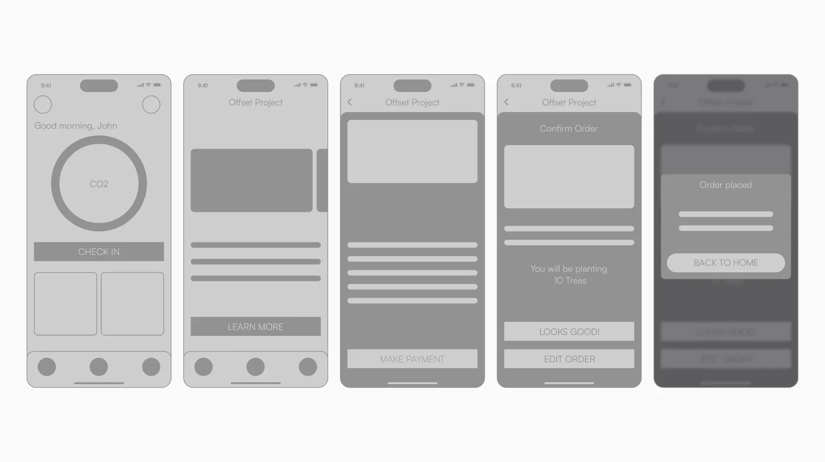 Digital wireframes
