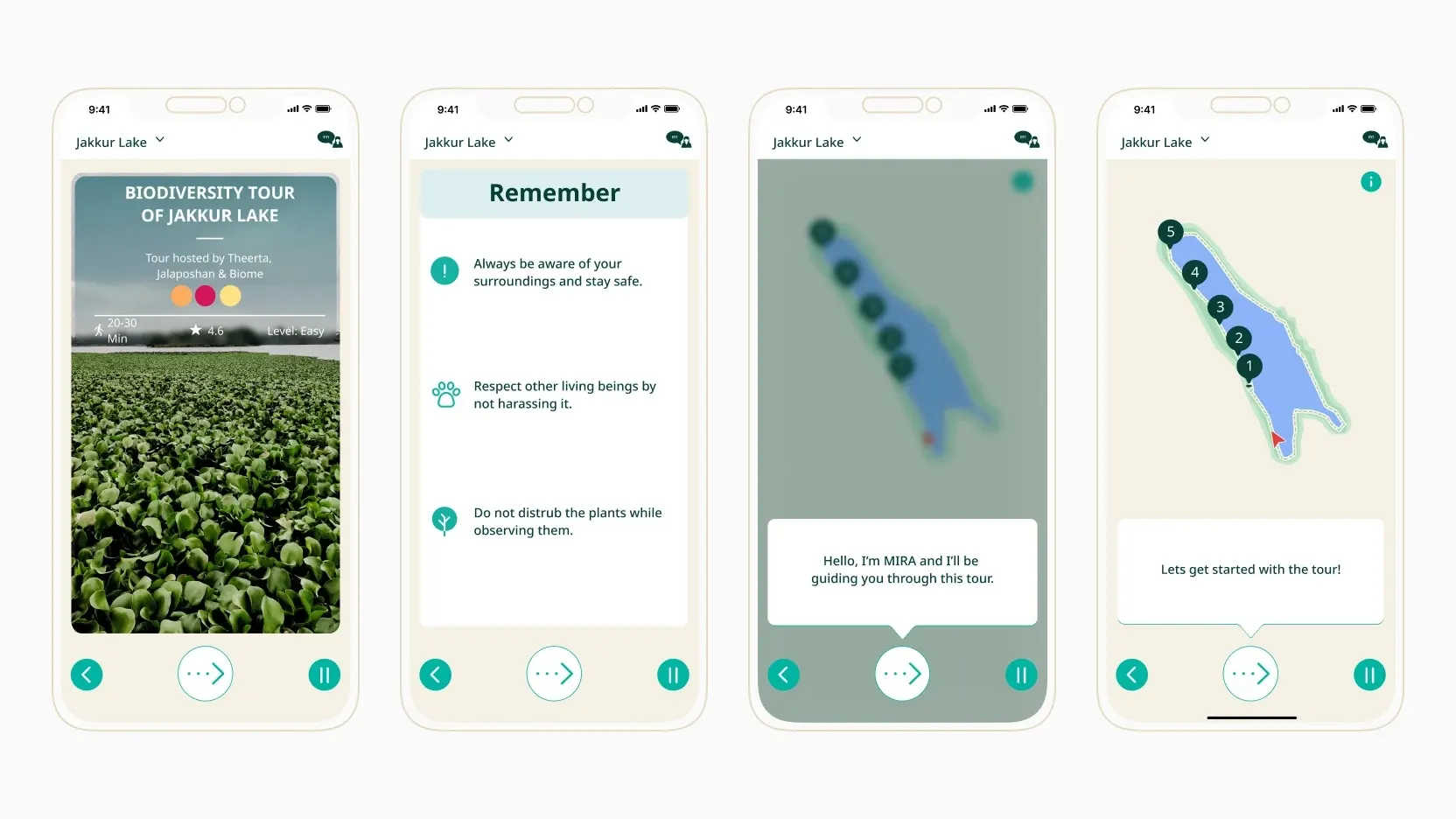 Tour onboarding flow