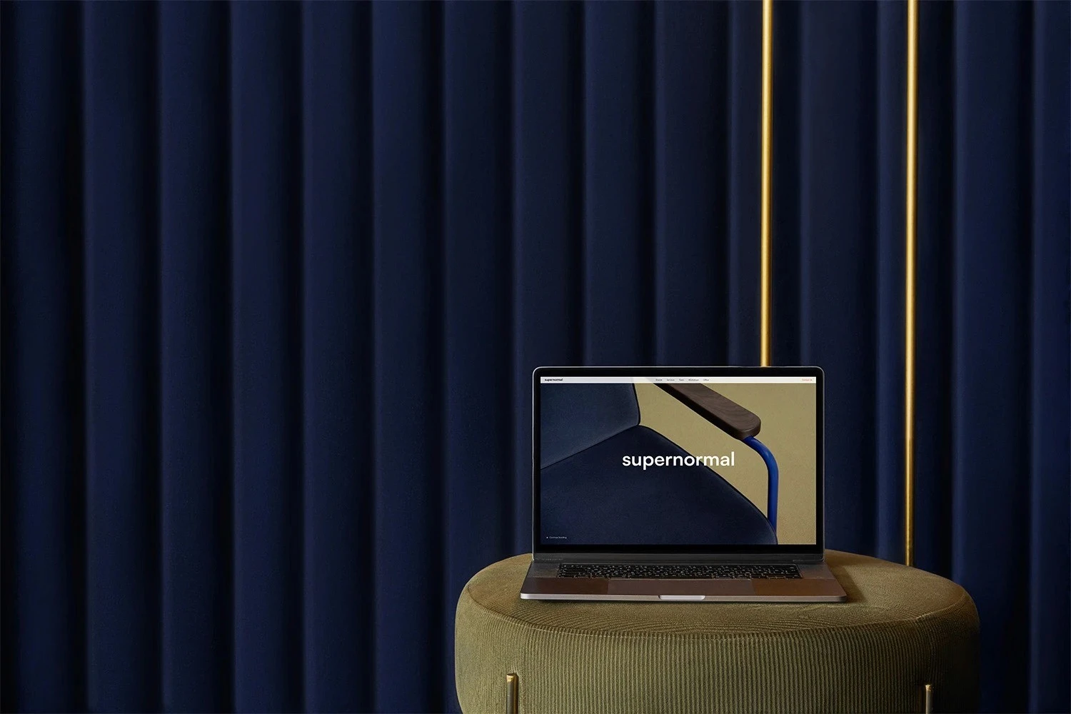 Supernormal site on a laptop